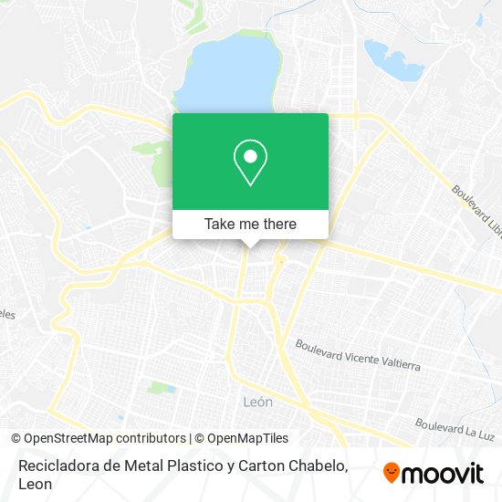 Mapa de Recicladora de Metal Plastico y Carton Chabelo