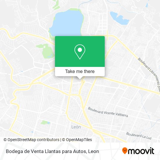 Bodega de Venta Llantas para Autos map