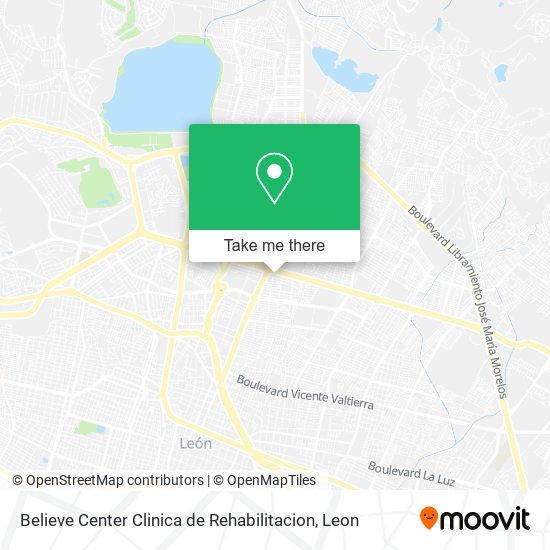 Mapa de Believe Center Clinica de Rehabilitacion