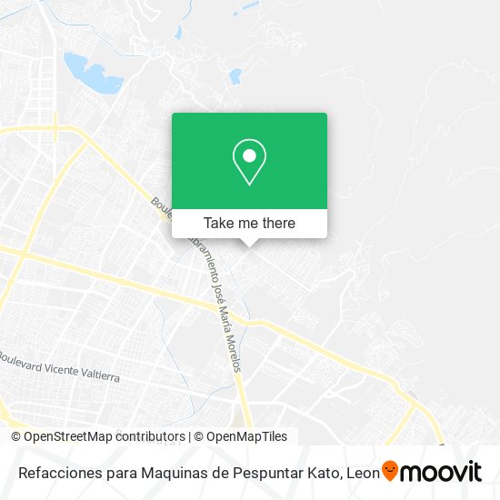 Refacciones para Maquinas de Pespuntar Kato map