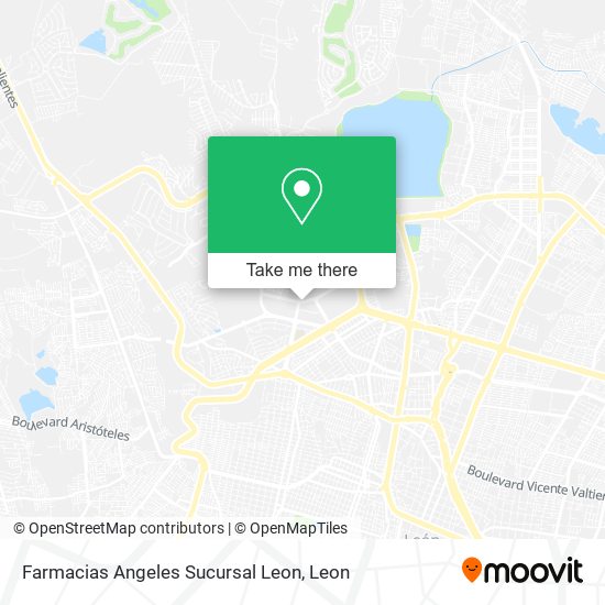 Farmacias Angeles Sucursal Leon map