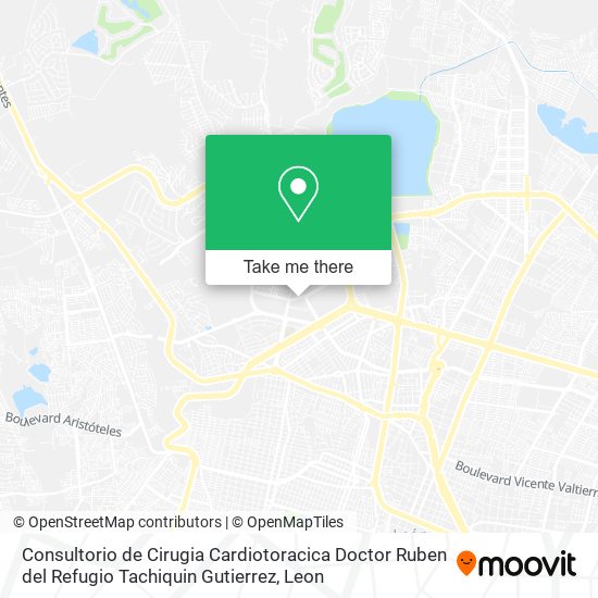 Mapa de Consultorio de Cirugia Cardiotoracica Doctor Ruben del Refugio Tachiquin Gutierrez
