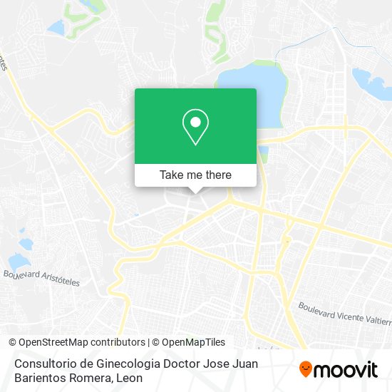 Mapa de Consultorio de Ginecologia Doctor Jose Juan Barientos Romera