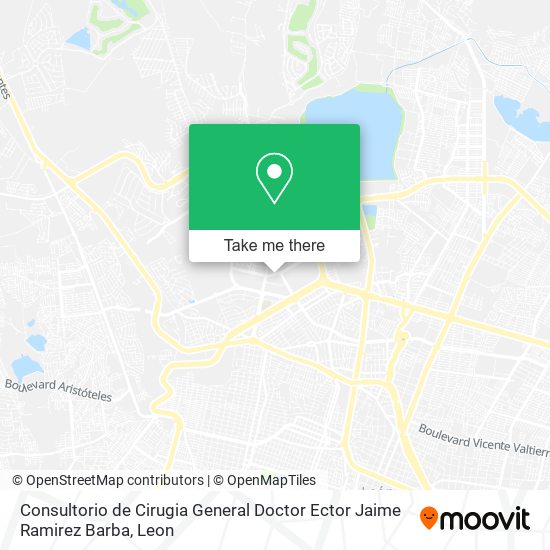 Consultorio de Cirugia General Doctor Ector Jaime Ramirez Barba map