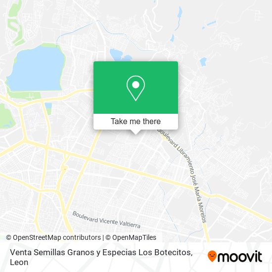 Mapa de Venta Semillas Granos y Especias Los Botecitos