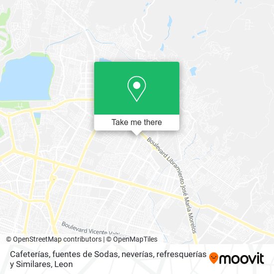 Cafeterías, fuentes de Sodas, neverías, refresquerías y Similares map