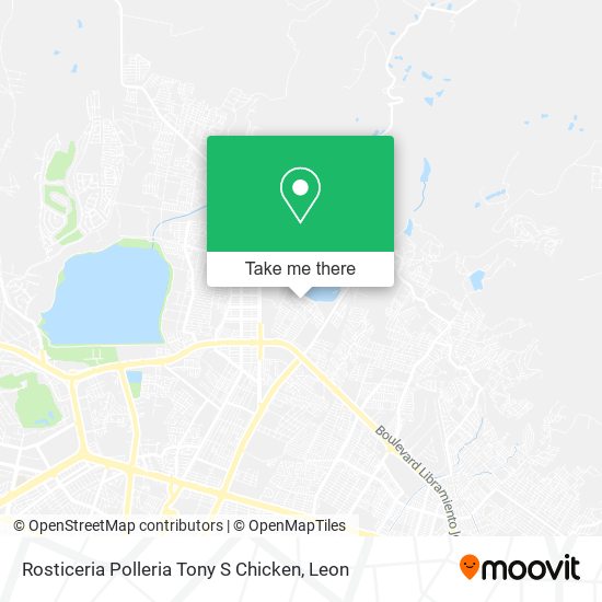 Mapa de Rosticeria Polleria Tony S Chicken