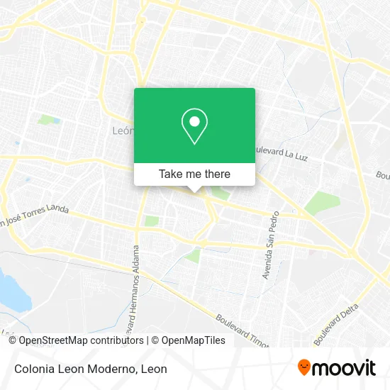 Colonia Leon Moderno map