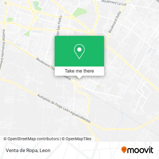 Venta de Ropa map