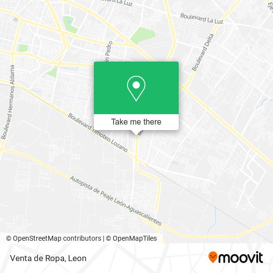 Venta de Ropa map