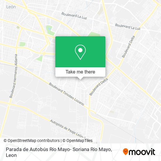 Parada de Autobús Río Mayo- Soriana Río Mayo map