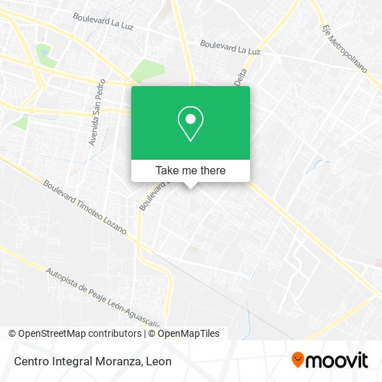 Mapa de Centro Integral Moranza