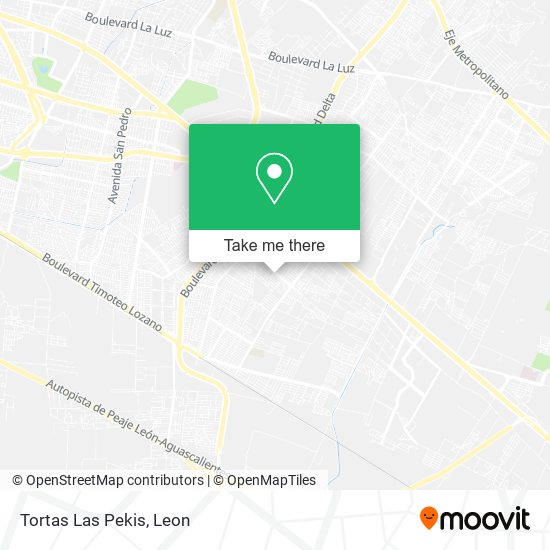 Tortas Las Pekis map