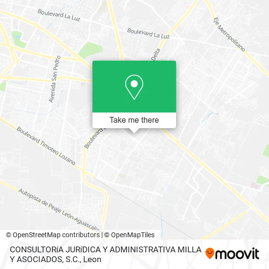 CONSULTORíA JURíDICA Y ADMINISTRATIVA MILLA Y ASOCIADOS, S.C. map