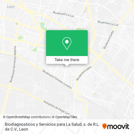 Biodiagnosticos y Servicios para La Salud, s. de R.L. de C.V. map