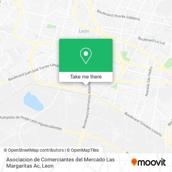 Asociacion de Comerciantes del Mercado Las Margaritas Ac map