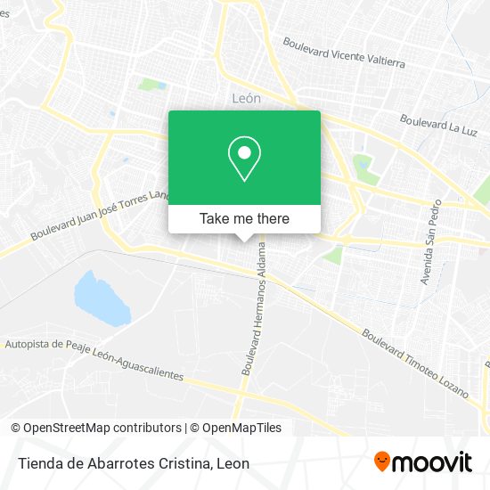 Tienda de Abarrotes Cristina map