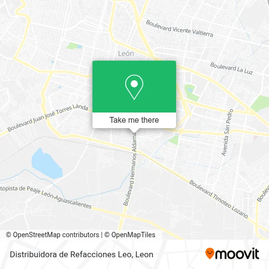 Distribuidora de Refacciones Leo map