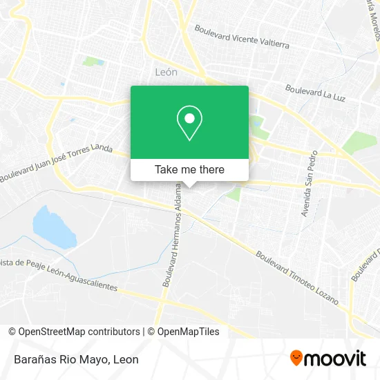 Barañas Rio Mayo map