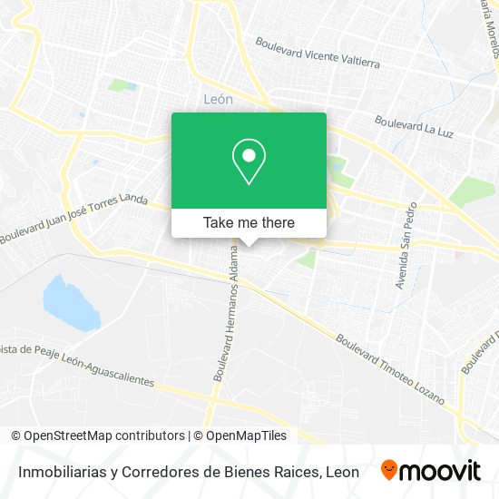 Inmobiliarias y Corredores de Bienes Raices map