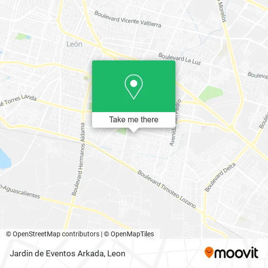 Jardin de Eventos Arkada map