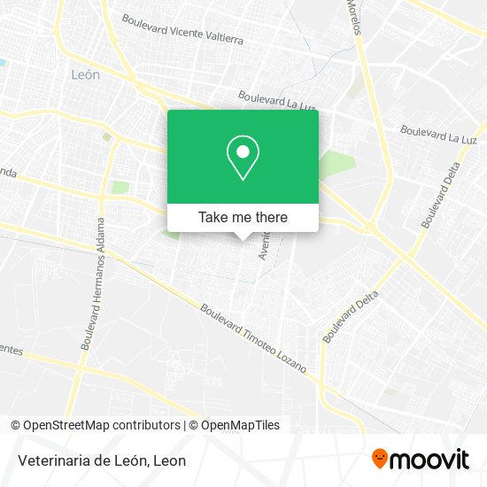 Veterinaria de León map