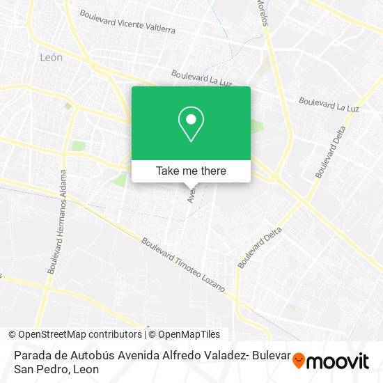 Parada de Autobús Avenida Alfredo Valadez- Bulevar San Pedro map