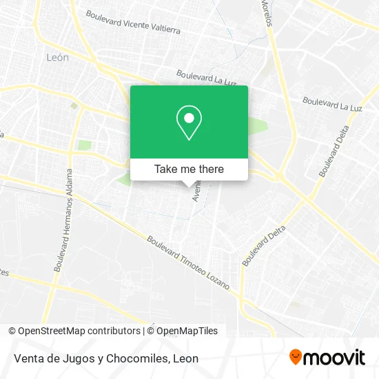 Venta de Jugos y Chocomiles map