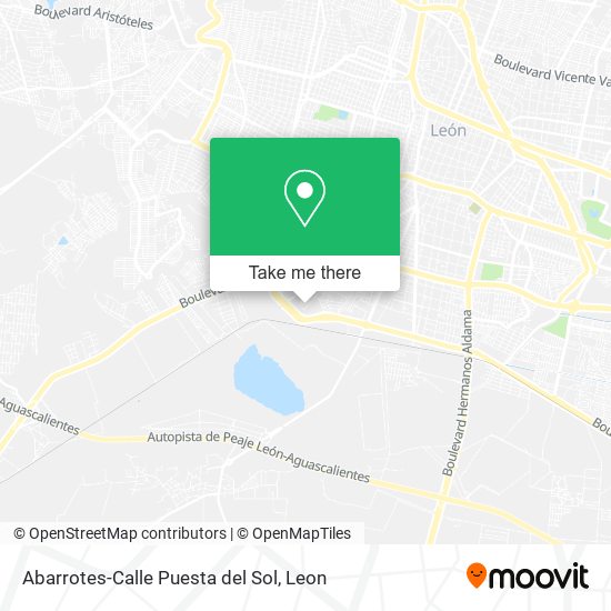 Mapa de Abarrotes-Calle Puesta del Sol