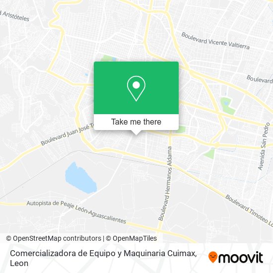 Mapa de Comercializadora de Equipo y Maquinaria Cuimax