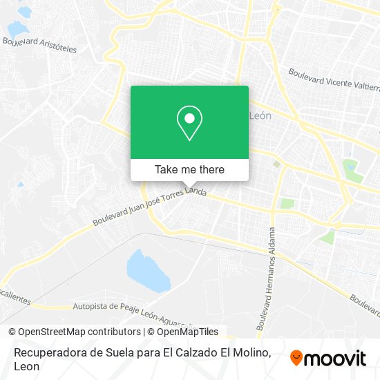 Mapa de Recuperadora de Suela para El Calzado El Molino