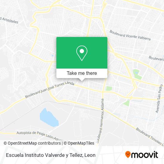 Mapa de Escuela Instituto Valverde y Tellez