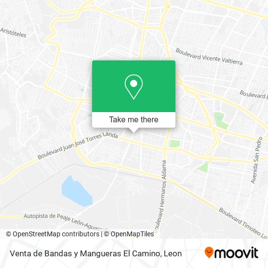 Mapa de Venta de Bandas y Mangueras El Camino