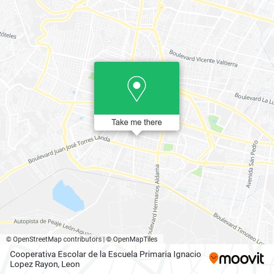 Mapa de Cooperativa Escolar de la Escuela Primaria Ignacio Lopez Rayon