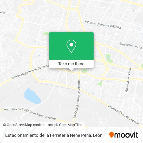 Mapa de Estacionamiento de la Ferreteria Nene Peña