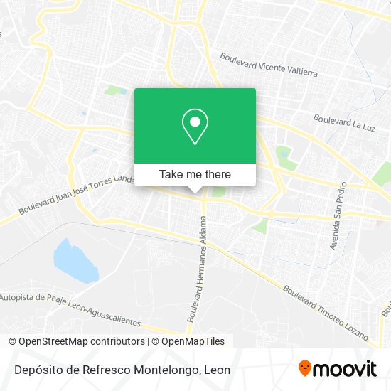 Mapa de Depósito de Refresco Montelongo