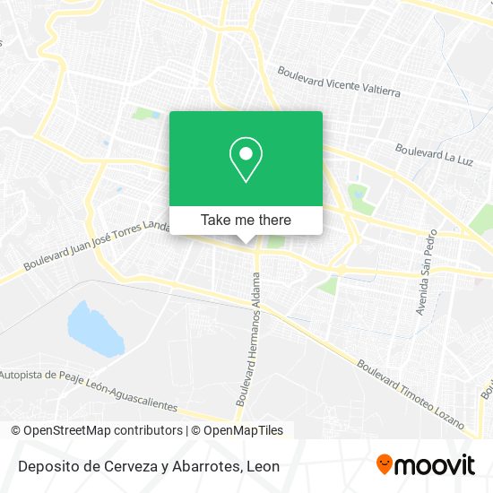 Mapa de Deposito de Cerveza y Abarrotes