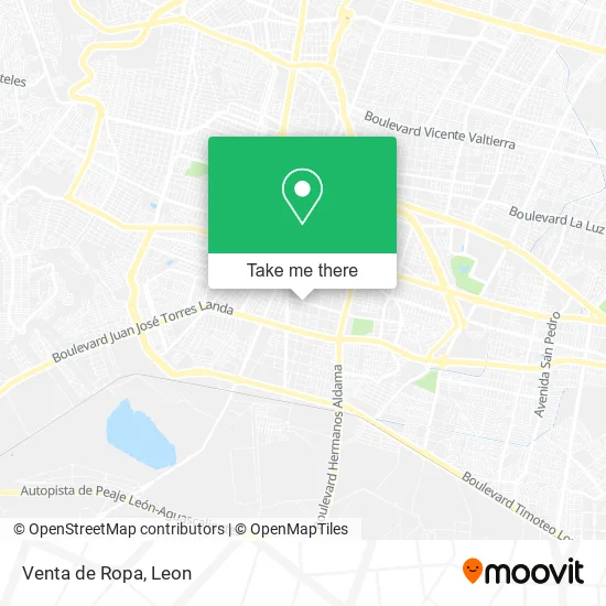 Venta de Ropa map