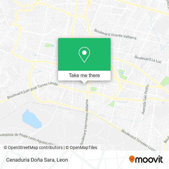 Mapa de Cenaduria Doña Sara