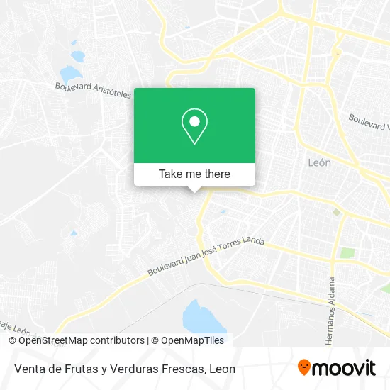 Venta de Frutas y Verduras Frescas map