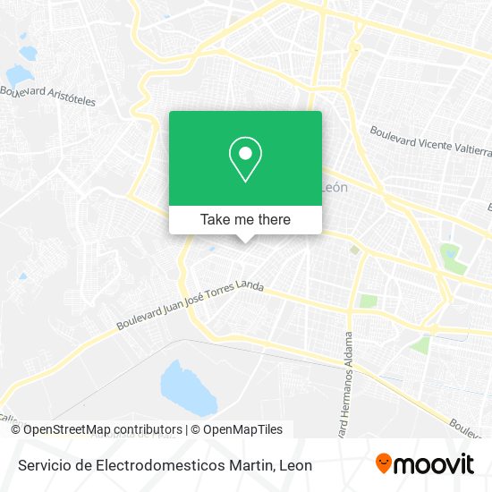 Servicio de Electrodomesticos Martin map