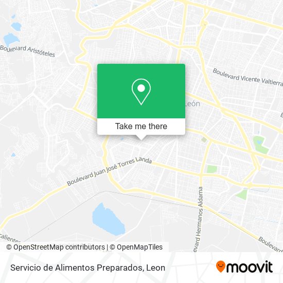 Servicio de Alimentos Preparados map