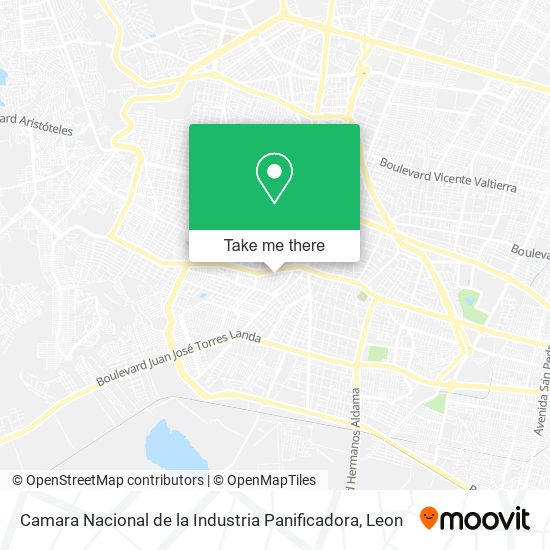 Camara Nacional de la Industria Panificadora map