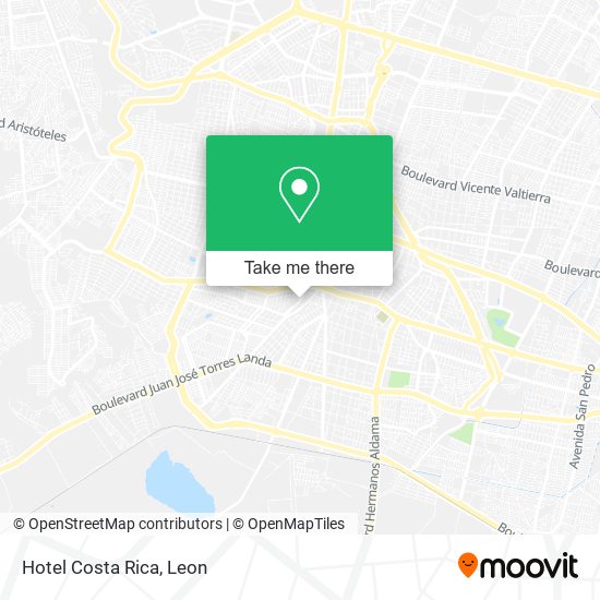 Hotel Costa Rica map