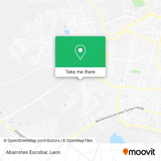 Abarrotes Escobar map