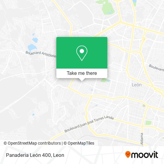 Mapa de Panaderia León 400