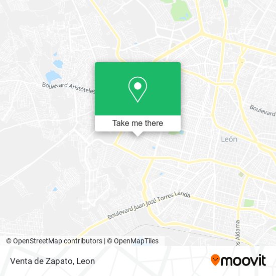 Venta de Zapato map