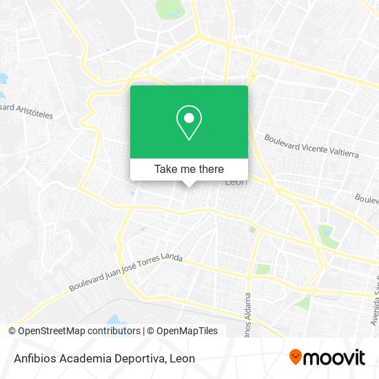 Anfibios Academia Deportiva map