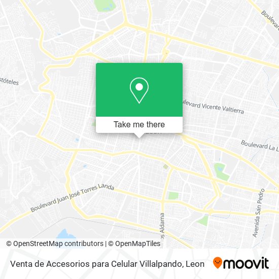 Mapa de Venta de Accesorios para Celular Villalpando