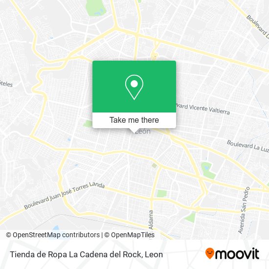 Tienda de Ropa La Cadena del Rock map